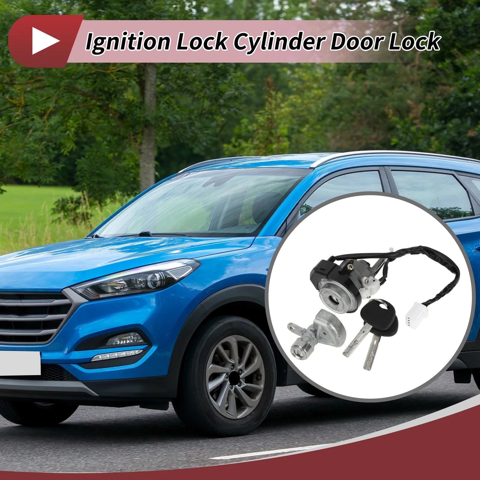 Ignition Lock Cylinder for Hyundai Tucson (2015–2021) No.DK367