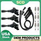 3 Ignition Coils & Spark Plug Wires for Kia Sorento (2011–2016) UF431 27300-39800