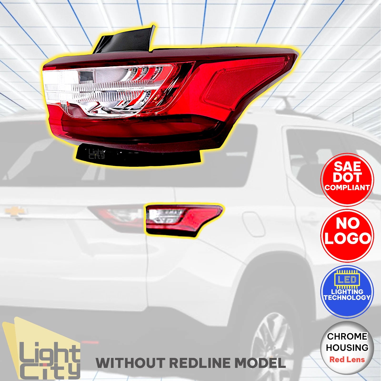 Passenger Side Outer Tail Light for Chevy Traverse (2018–2021) RH