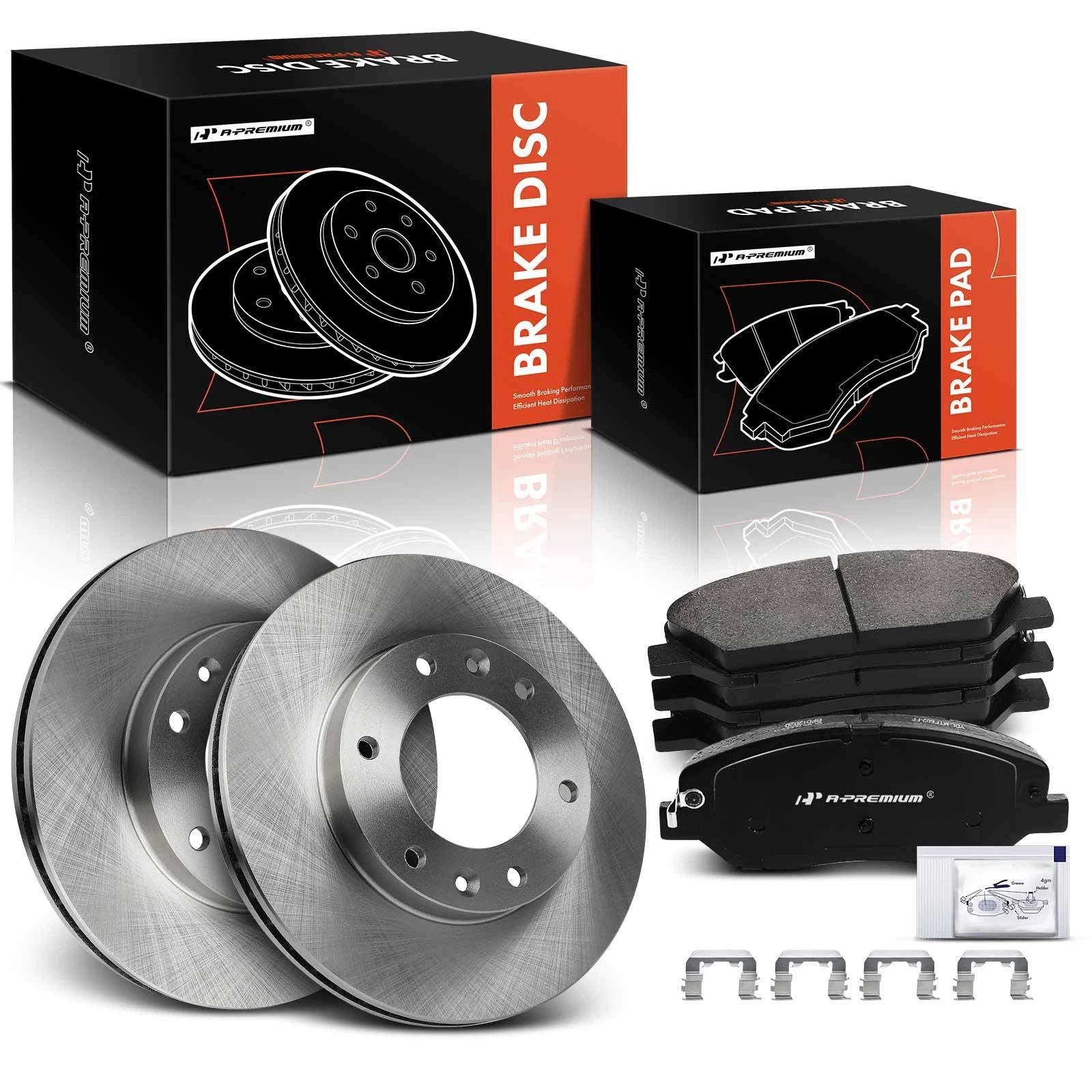 Front Disc Rotors & Ceramic Pads for Hyundai Entourage (2007–2009) Kia Sedona