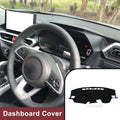 Dashboard Cover Mat for Toyota Raize (2013–2020) - Sun Protector Pad Black Blue