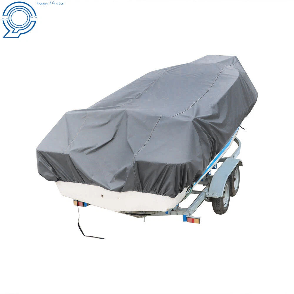 Boat Cover for 14-16 Ft Boats (Waterproof, Heavy Duty, Trailerable)