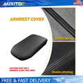 Center Console Armrest Cover for Toyota RAV4 (2019–2025) Black PU Leather