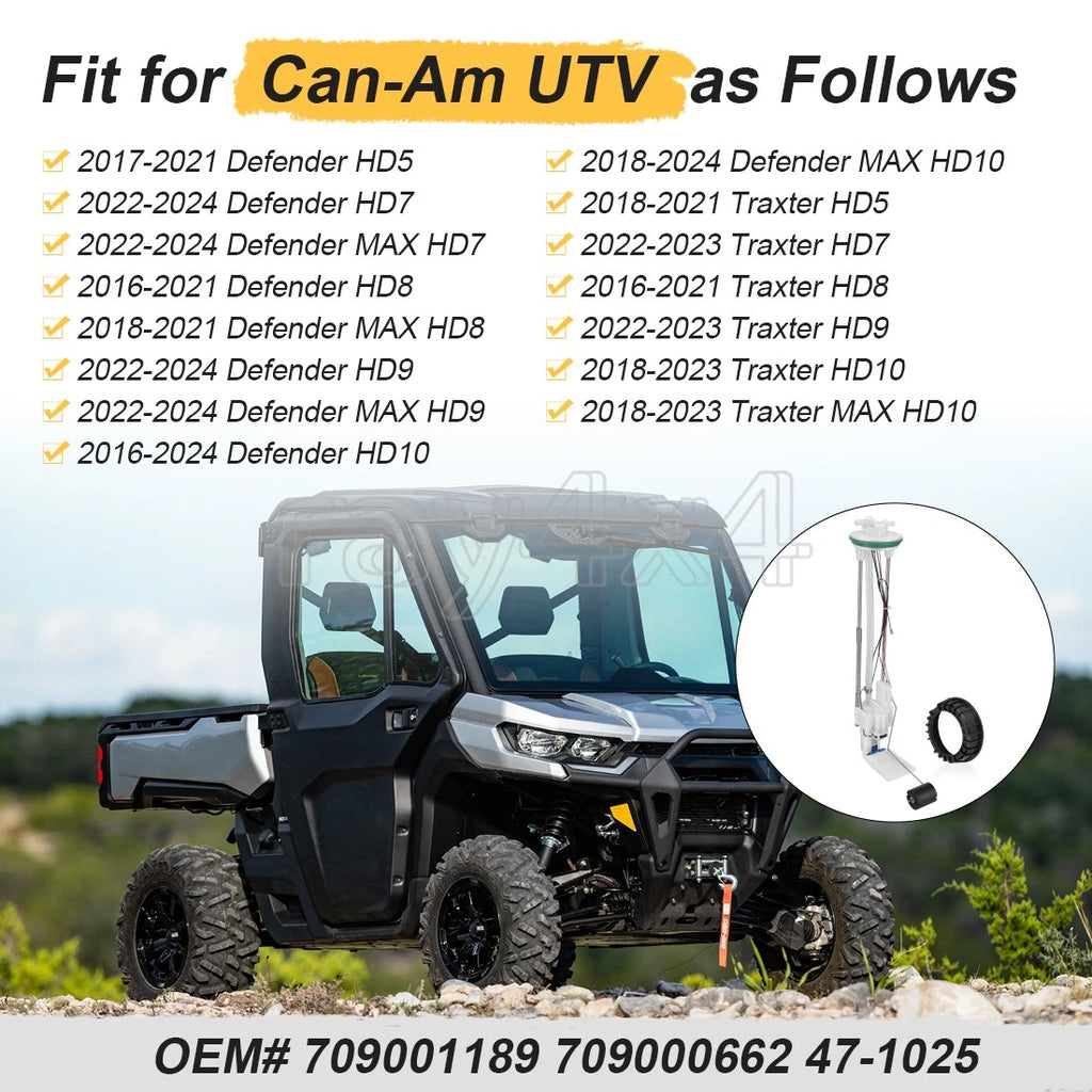 Fuel Pump for Can Am Defender HD7 HD9 HD10 XT Limited Pro Max (2016–2023)