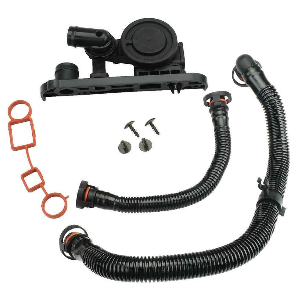 Crankcase Vent PCV Valve & Hose Kit for Audi A3 A4 VW Eos Passat (2006–2016)