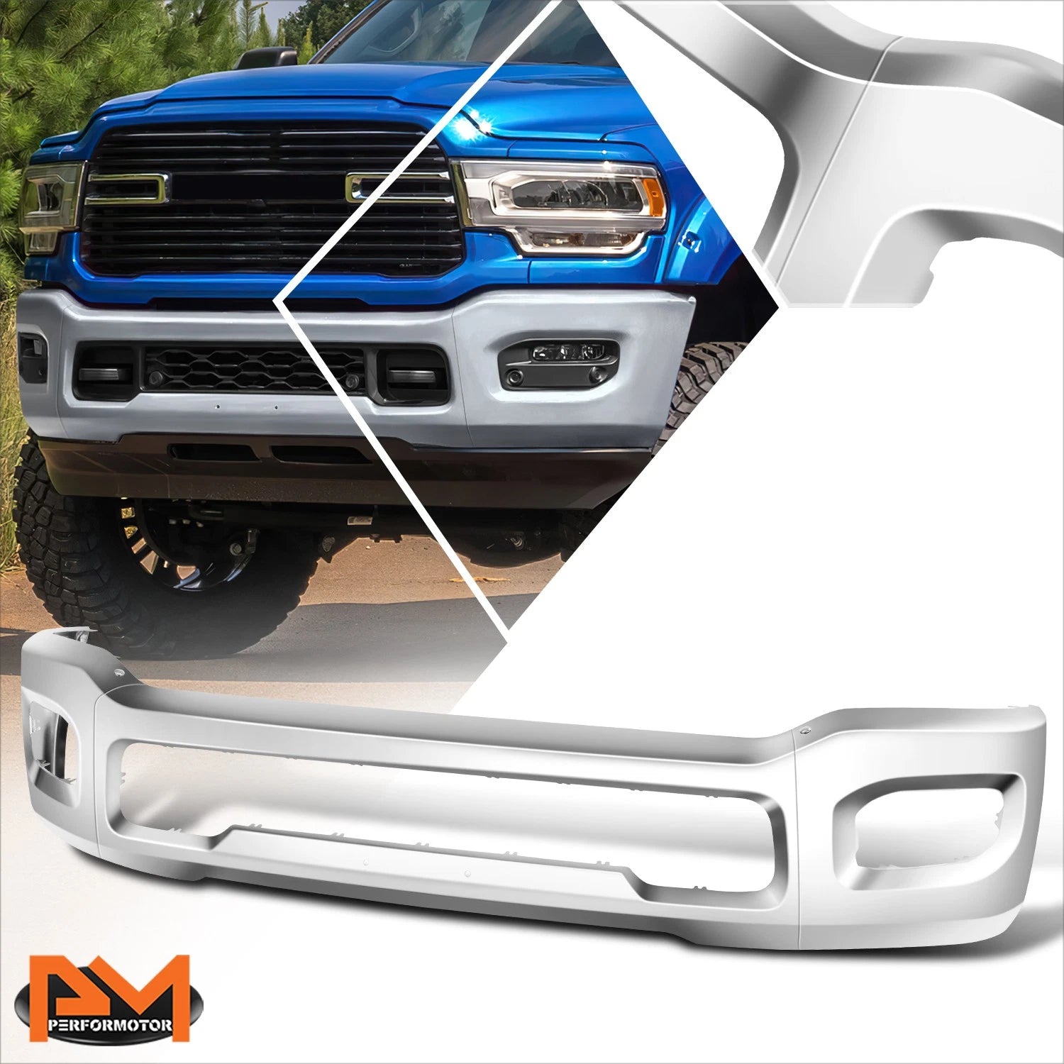 Front Bumper Protector for Ram 2500 3500 (2019–2024) OE Style Chrome
