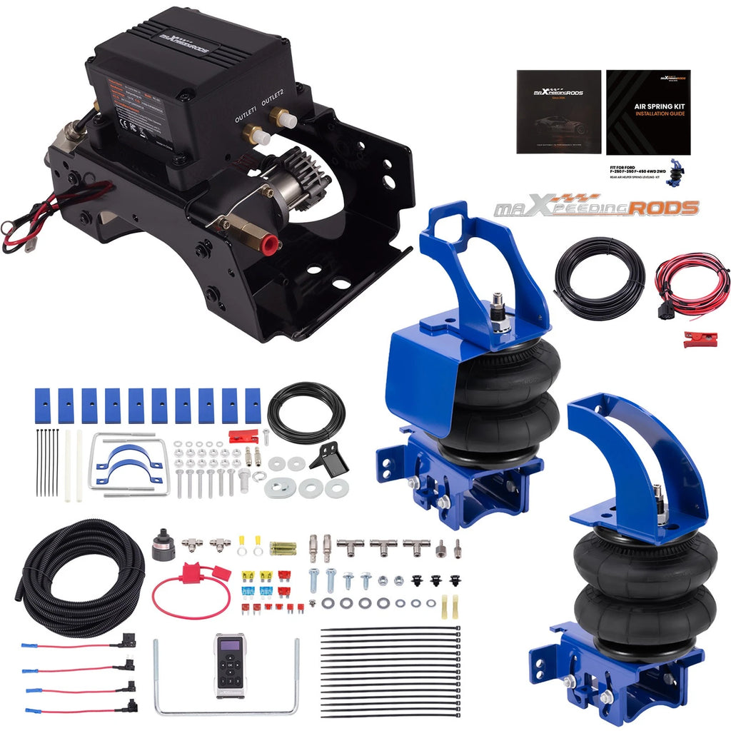 Air Suspension Kit + Dual-Path Wireless Compressor for F250 F350 (2011–2016)