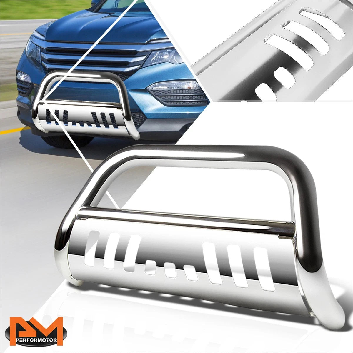 3" Tube Bull Bar Front Bumper Grille Guard Chrome for Honda Pilot/Ridgeline (2016–2017)