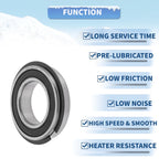 6007NR2RS Deep Groove Ball Bearing for Scooter Skateboard Wheel (35x62x14mm)
