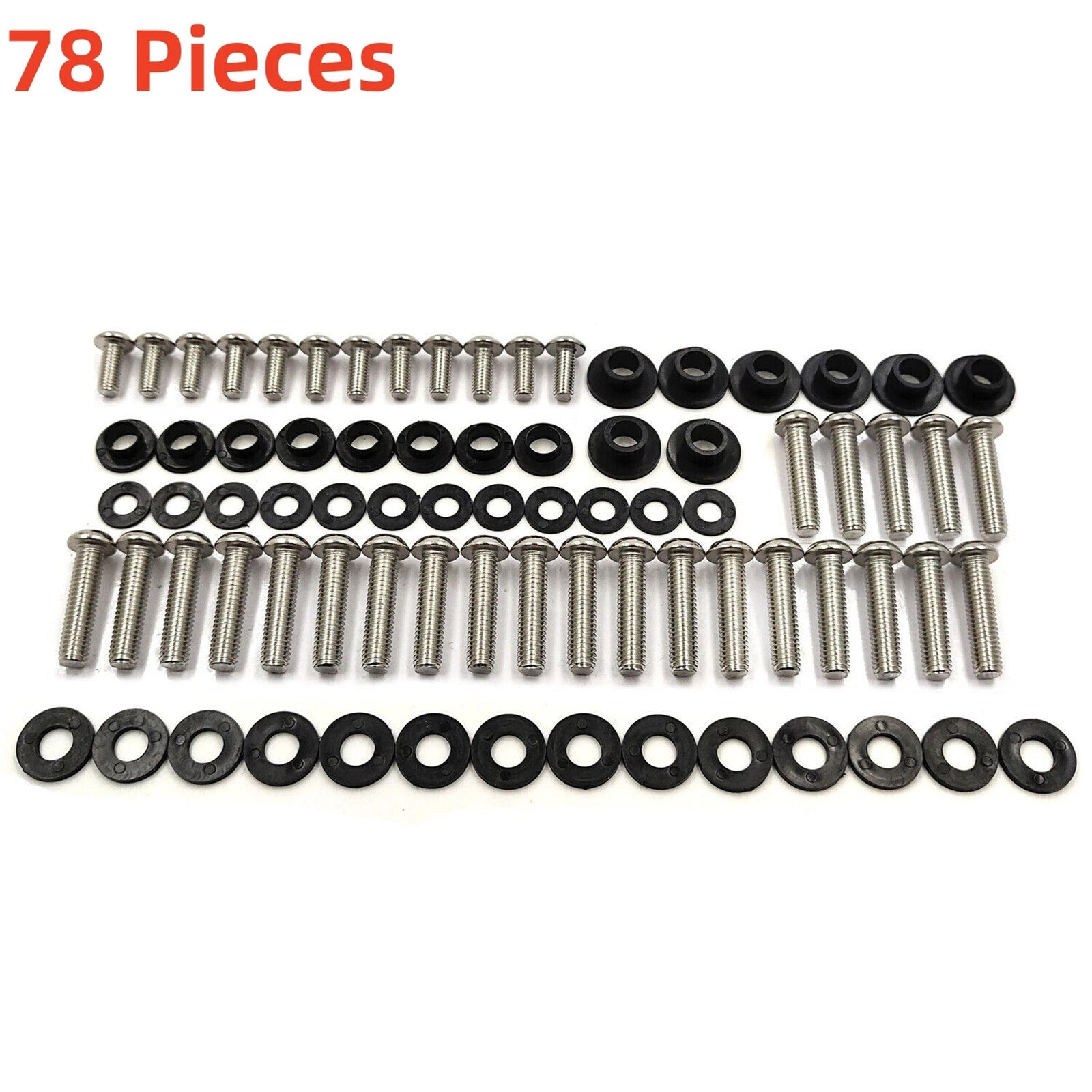 Motorcycle Fairing Bolt Kit for Yamaha YZF-R1 (2002–2014) Chrome