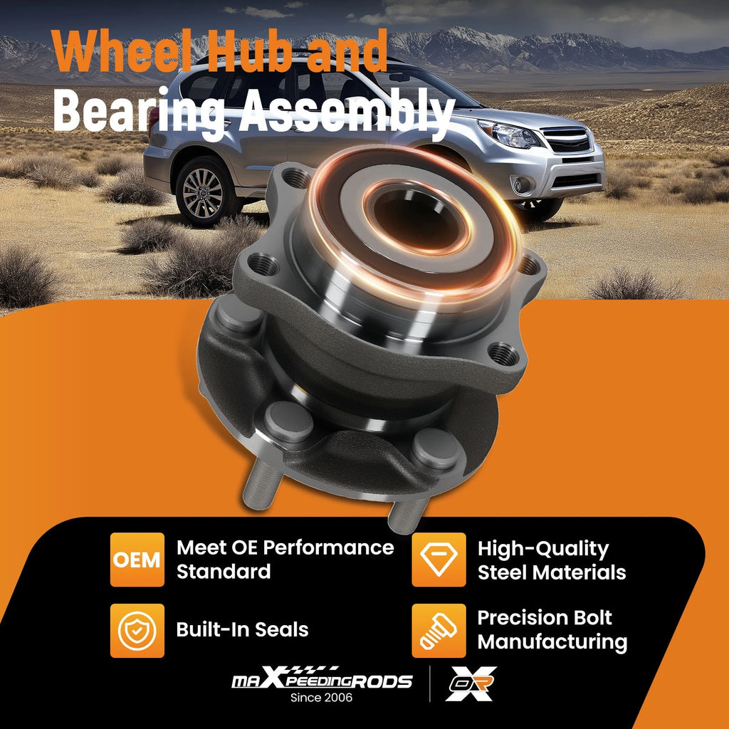 Set of 2 Rear Wheel Hub Assemblies for Subaru Forester Legacy (2009–2014)