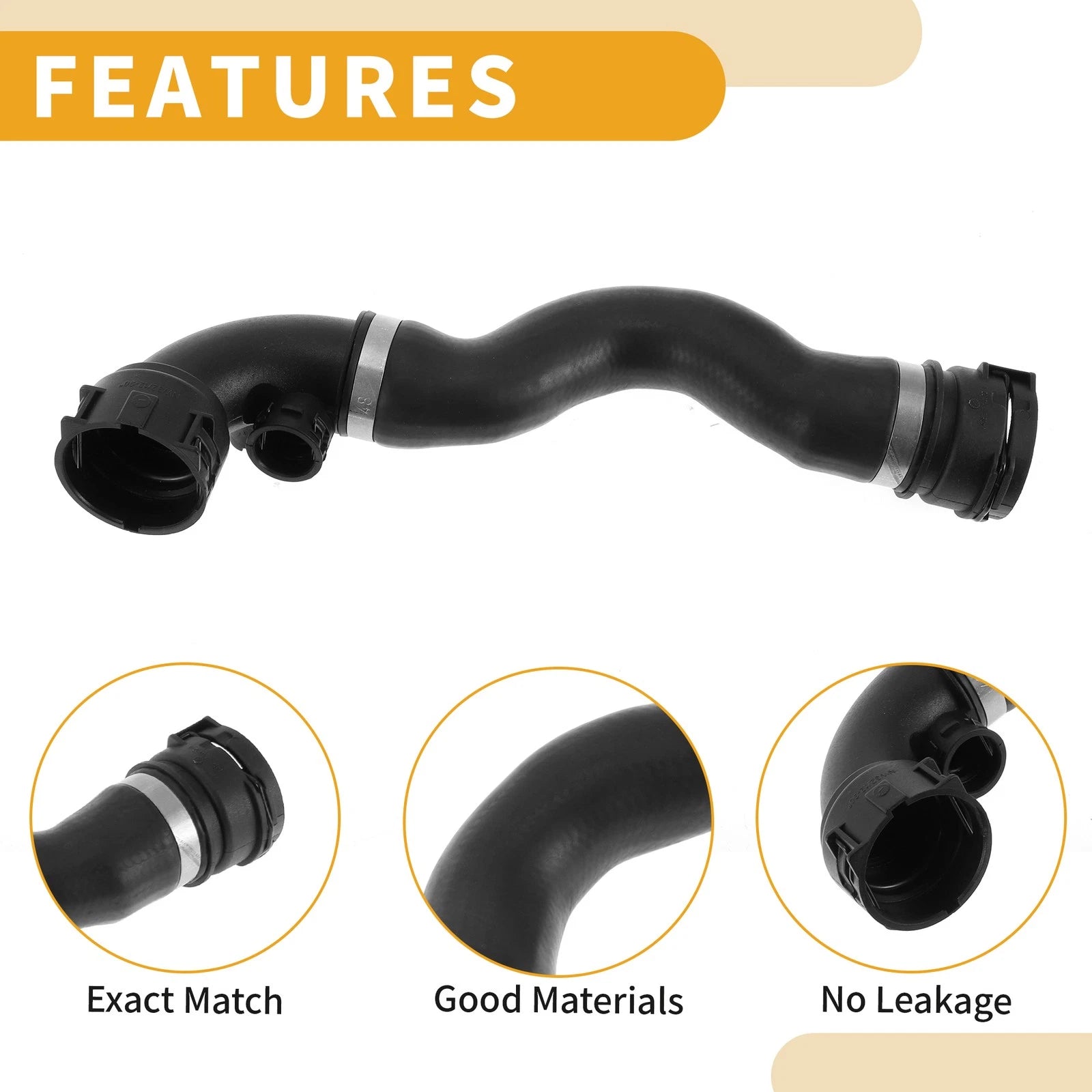 Radiator Hose for BMW 325i 325xi 330i 330Ci E46 (2001–2005) No. 11531436406 Rubber