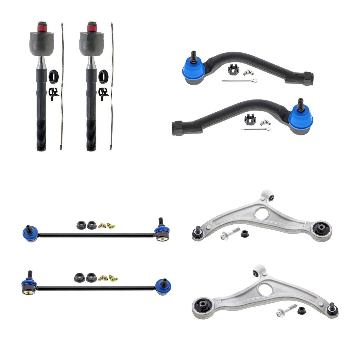 Mevotech Supreme Front Lower Control Arm Tie Rod & Sway Bar Kit for Optima (2011)