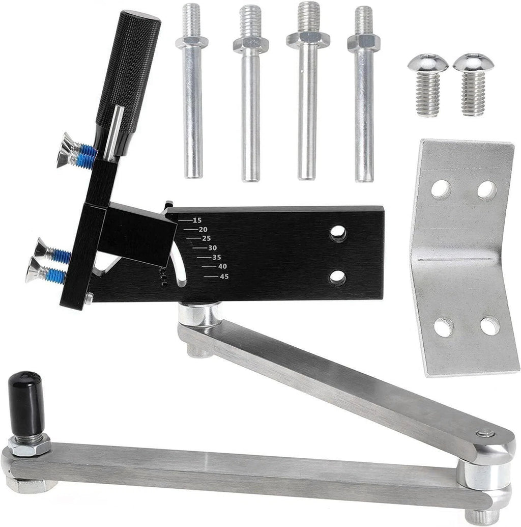 Lawn Mower Blade Sharpener Adjustable Holder 15°-45° for Straight Blades