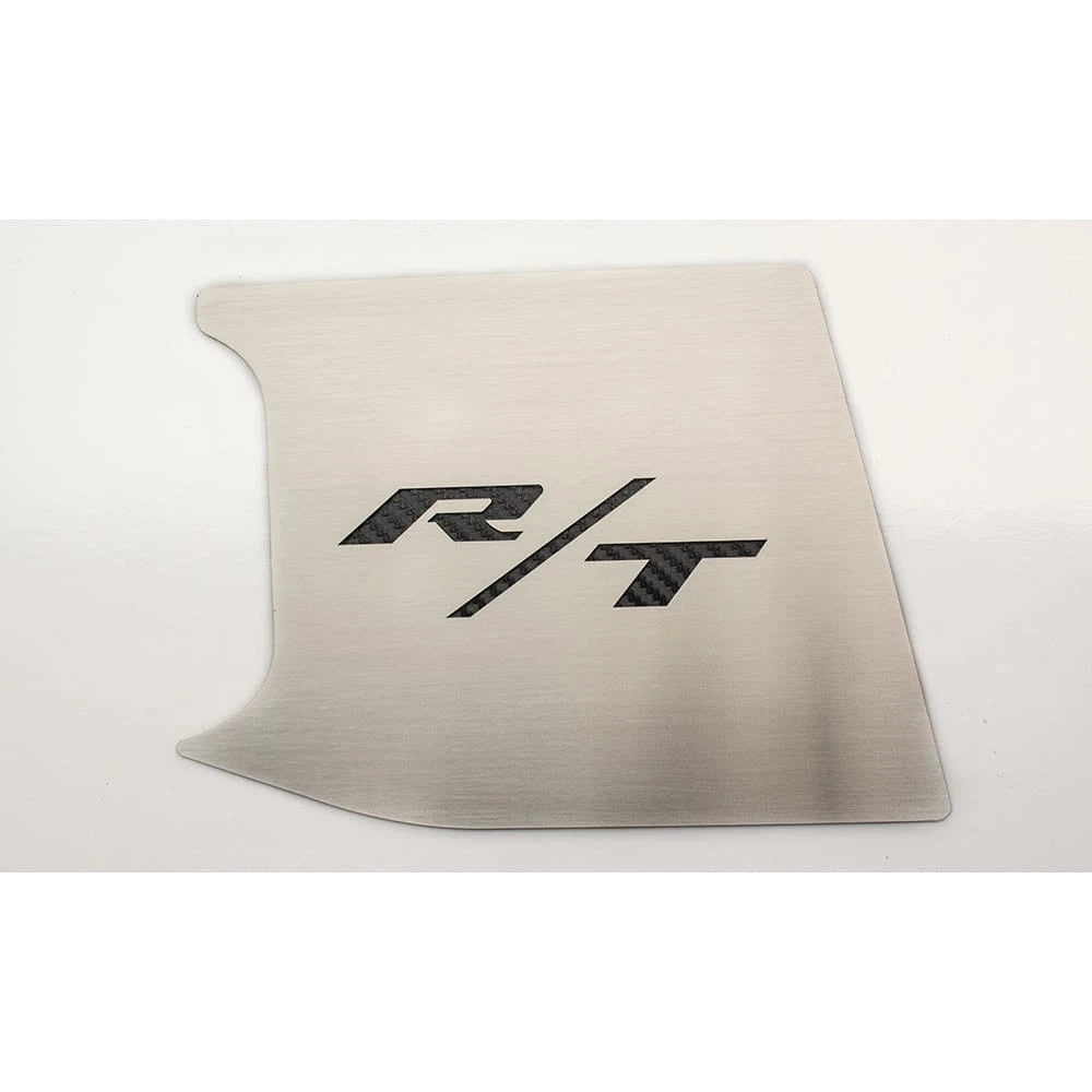 ABS Top Plate w/Sublime Green 'R/T' Inlay for 2015-19 Challenger fits OEM Cover