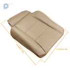 Set of 2 Leather Seat Covers for Toyota Land Cruiser (1998–2007) Tan
