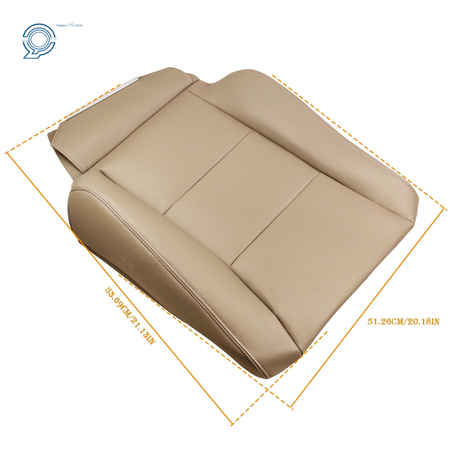 Set of 2 Leather Seat Covers for Toyota Land Cruiser (1998–2007) Tan