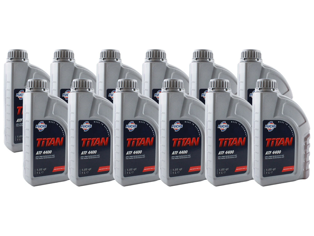 Set of 12 Fuchs TITAN ATF 4400 Auto Trans Fluid 1L for Audi BMW Jaguar LR VW