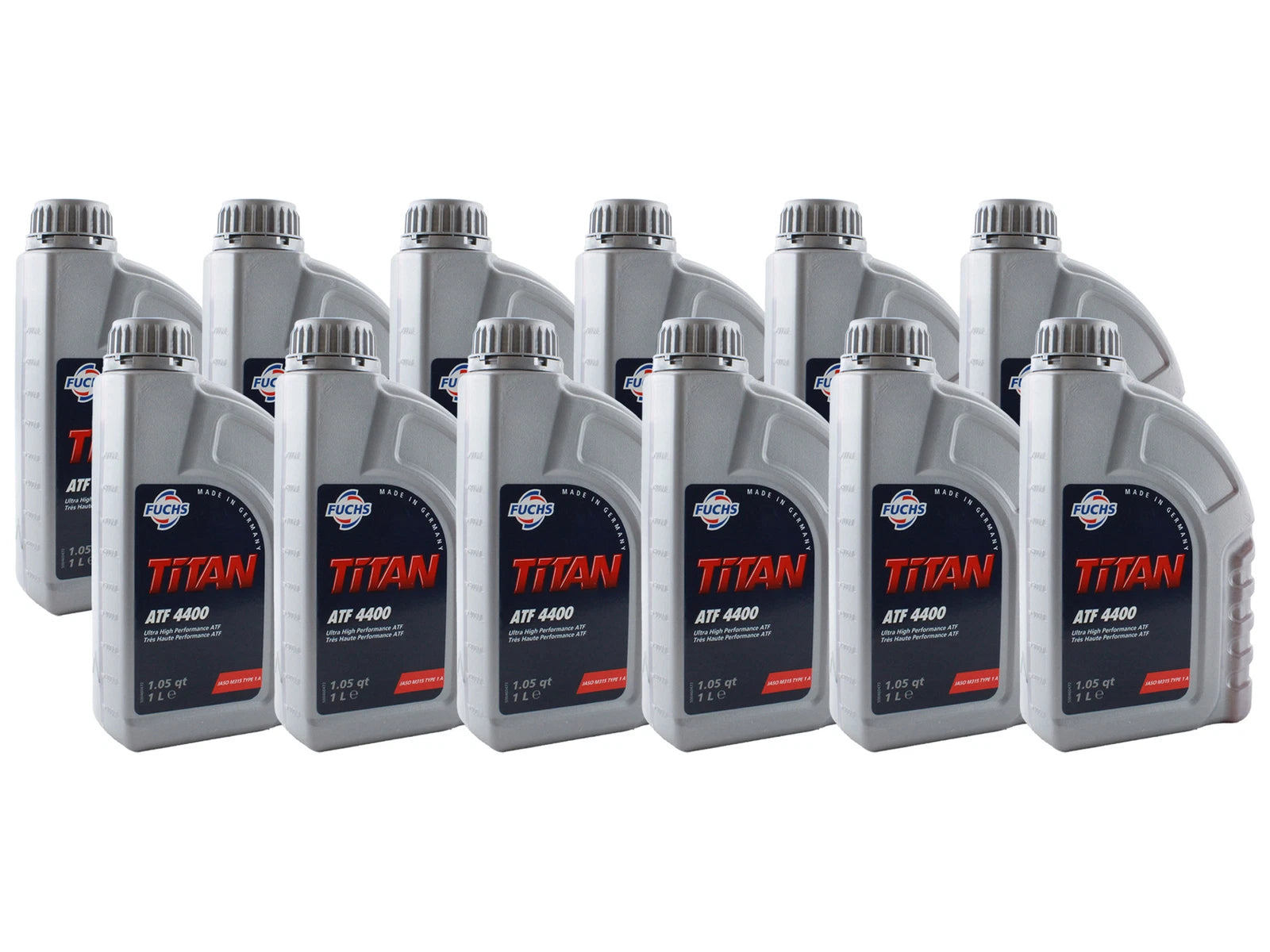 Set of 12 Fuchs TITAN ATF 4400 Auto Trans Fluid 1L for Audi BMW Jaguar LR VW