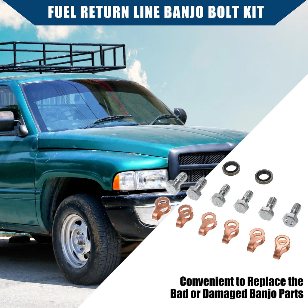 Fuel Return Line Banjo Bolt Copper Gasket for Dodge 12V 6BT (1998–2002)