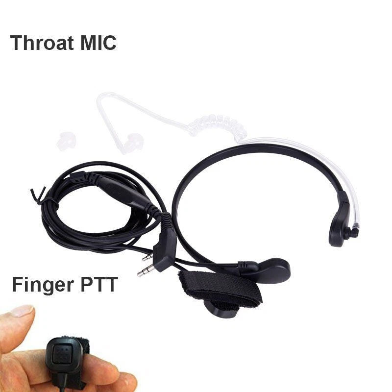 Throat Mic Earpiece Headset for Baofeng UV5R 888S Radio (2012–2023)