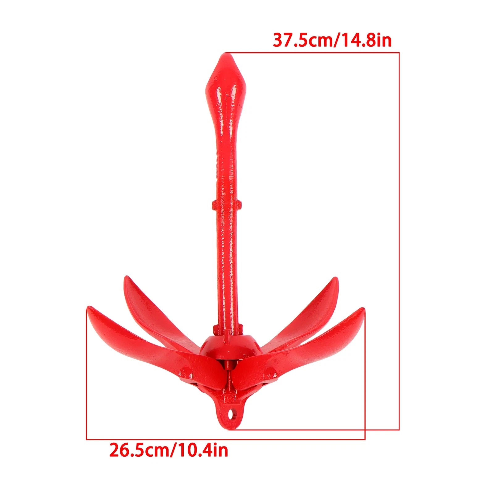 Folding Boat Anchor Kit for Small Boats (1.5-7.1 lb)