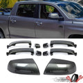 Magnetic Gray Mirror Cover & Door Handle Kit for Toyota Tundra Sequoia (2011–2022)