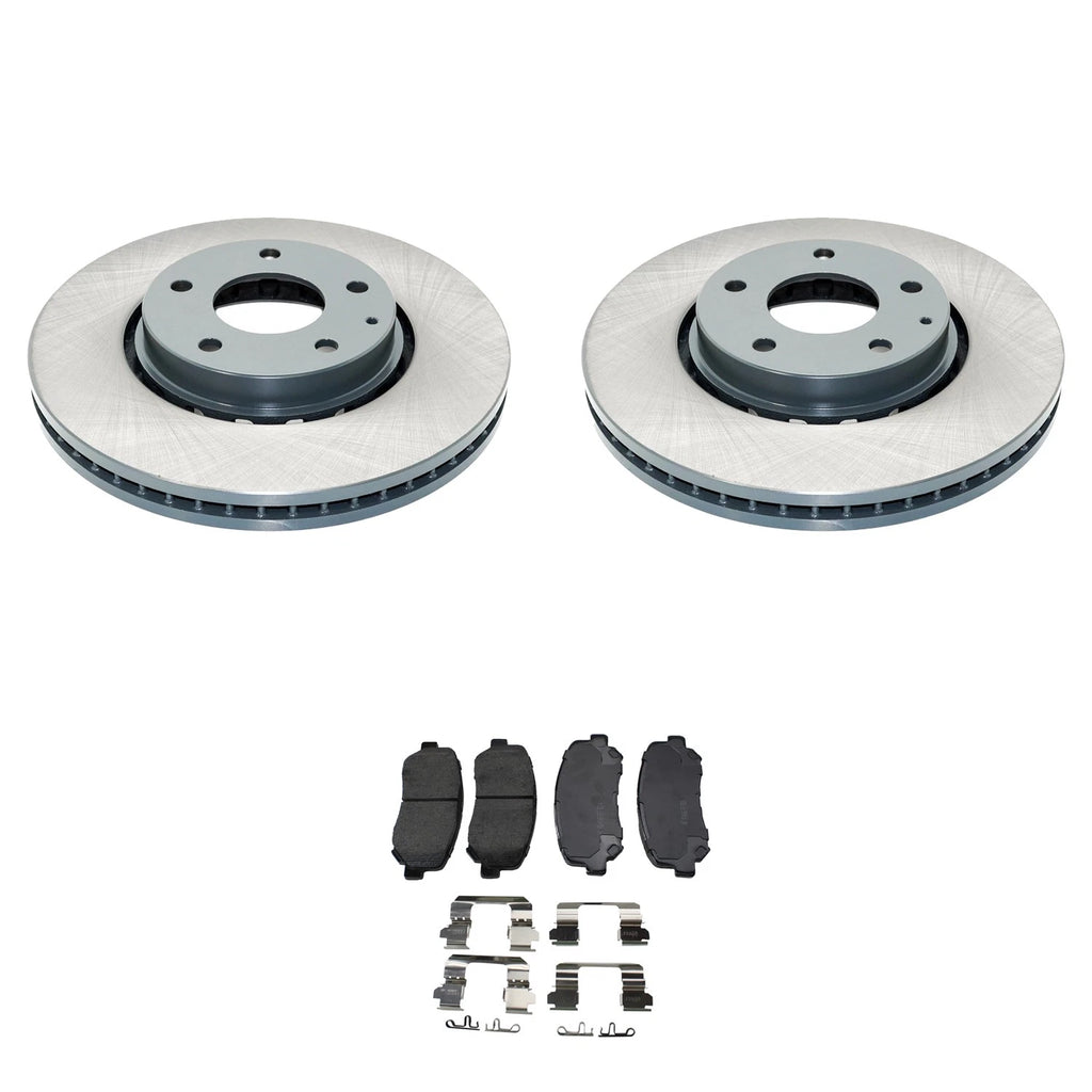DuraGo Front Rotors & Akebono ProACT Ceramic Brake Pads Kit for CX-5 (2016–2021)