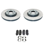 DuraGo Front Rotors & Akebono ProACT Ceramic Brake Pads Kit for CX-5 (2016–2021)
