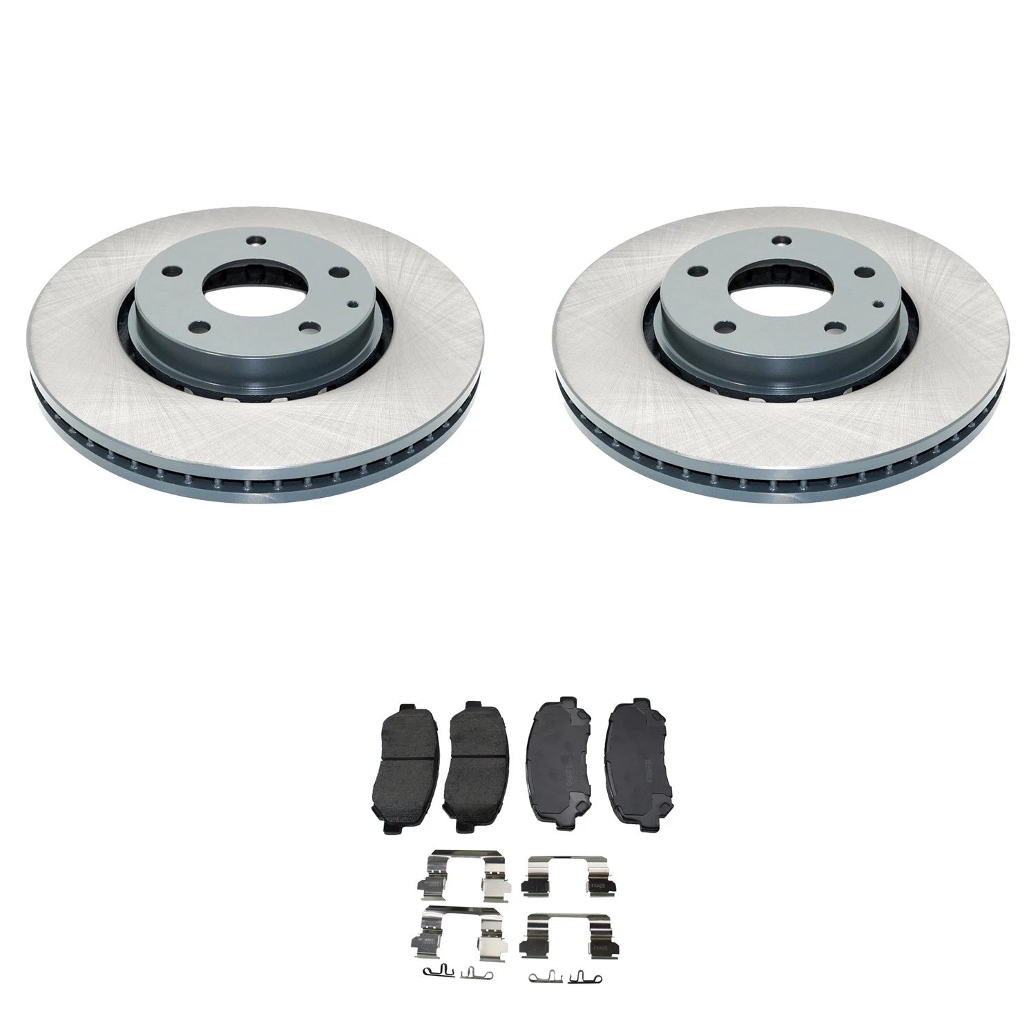 DuraGo Front Rotors & Akebono ProACT Ceramic Brake Pads Kit for CX-5 (2016–2021)