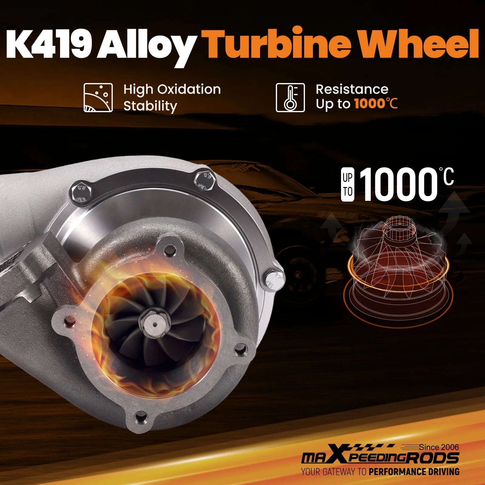 Turbo GT35 GT3582 for Racing Applications (600HP)