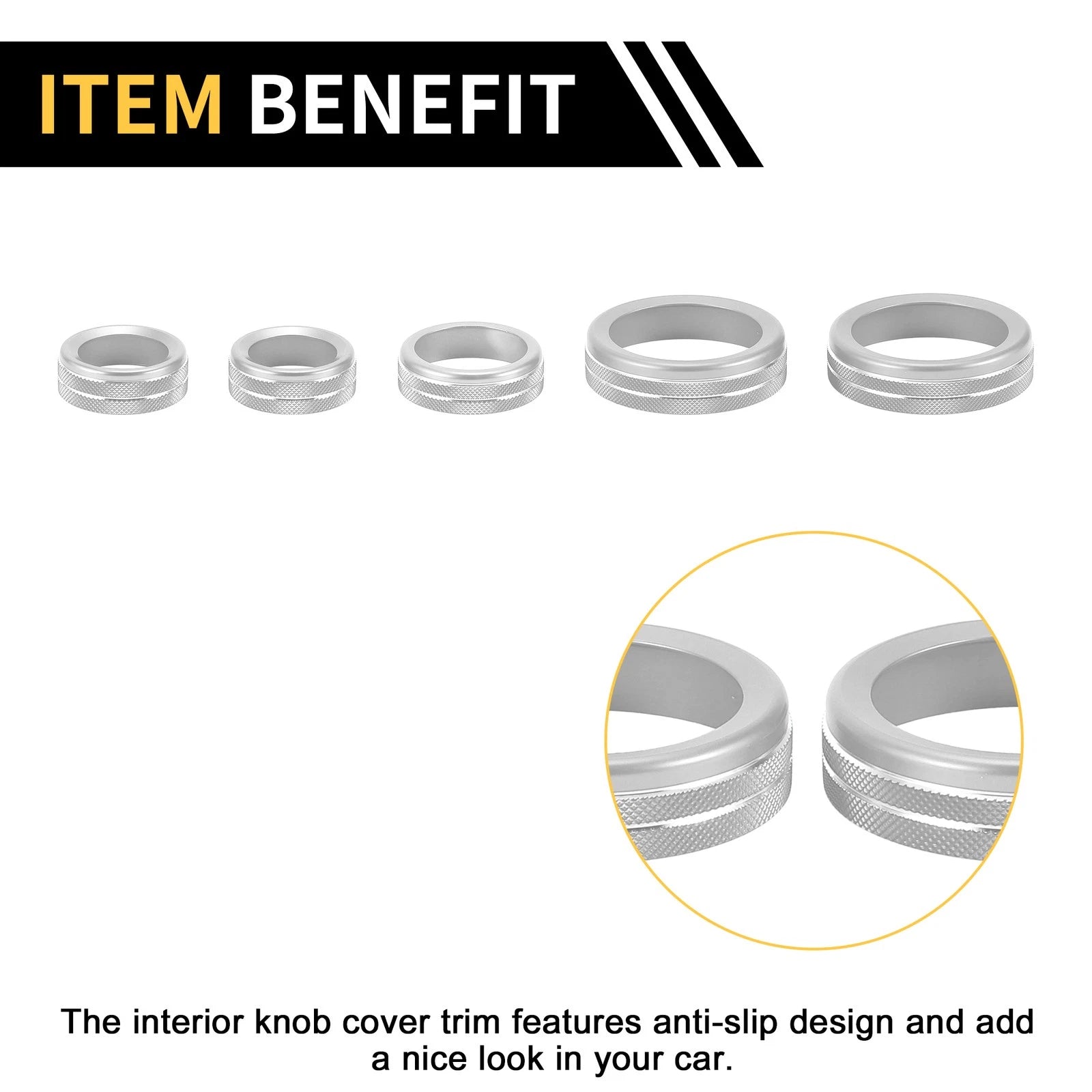 Air Conditioner Volume Switch Knob Cover Ring for Ford Maverick (2022–2023)