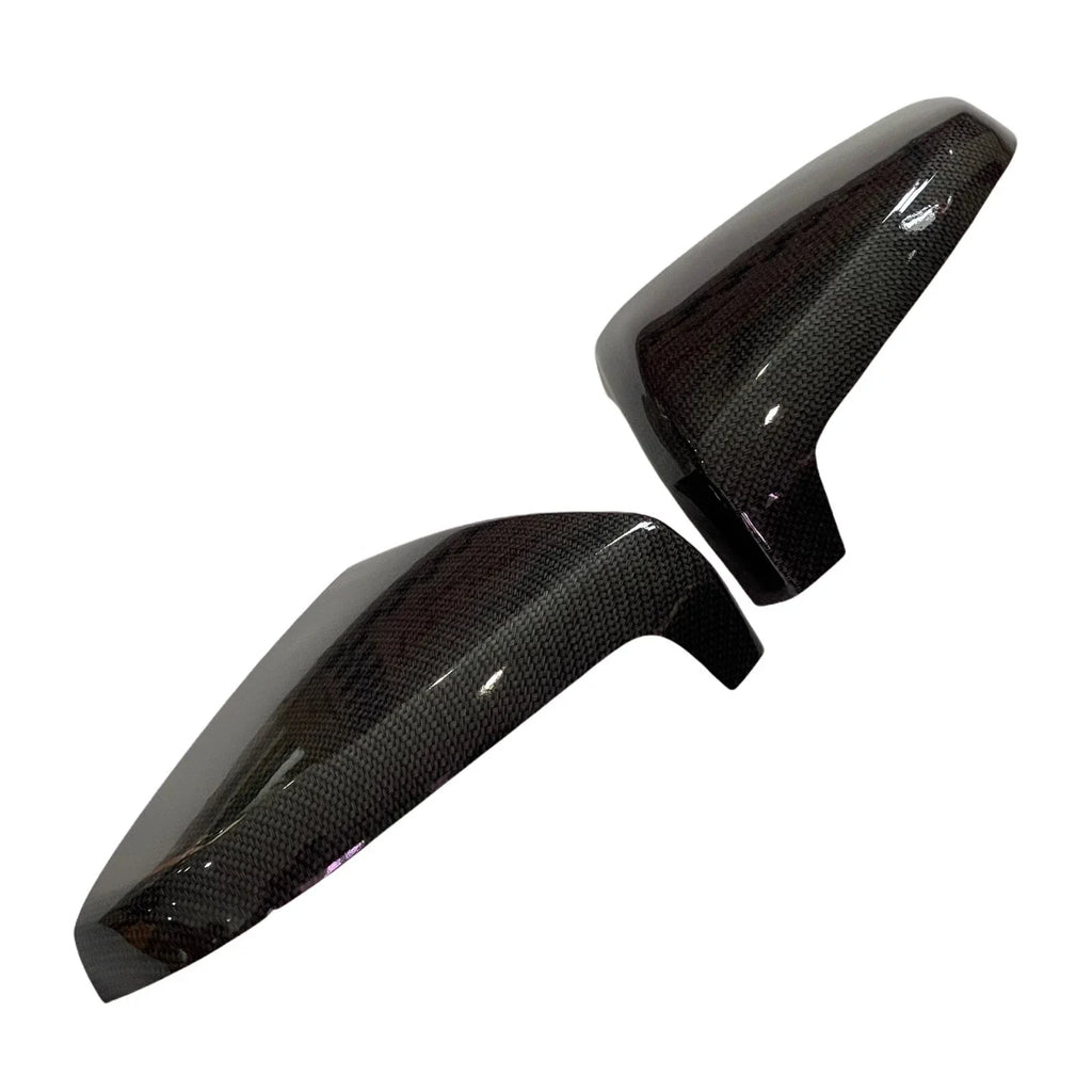 Carbon Fiber Black Mirror Cover Trim for Isuzu D-Max, MU-X (2020-2022)