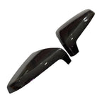 Carbon Fiber Black Mirror Cover Trim for Isuzu D-Max, MU-X (2020-2022)