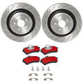 Brembo Rear Brake Kit 360mm Disc Rotors Ceramic Pads for Mercedes R231 (2012–2020)