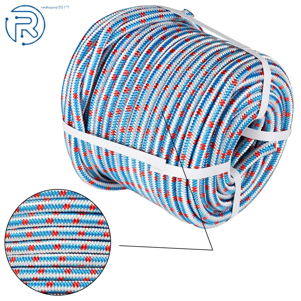 1/2" x 100' Braided Polyester Arborist Rope for Camping and Rigging