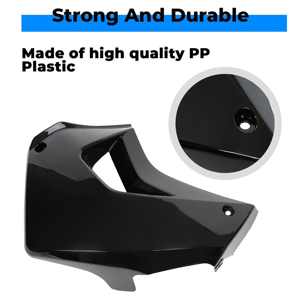 Right Side Radiator Shroud for Kawasaki KLR650 (2008–2018) Black Painted