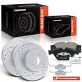 Front Side Drilled Brake Rotors & Ceramic Pads for BMW 525i 525xi 528i (2001–2006)
