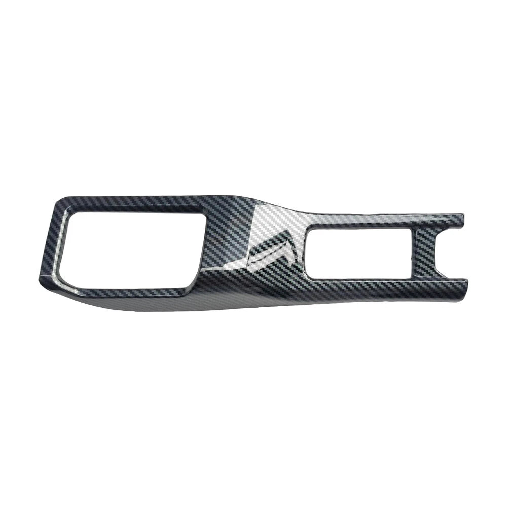 Carbon Fiber Look Gear Shift Panel Cover Trim for Jeep Wrangler JL JT (2018–2023)