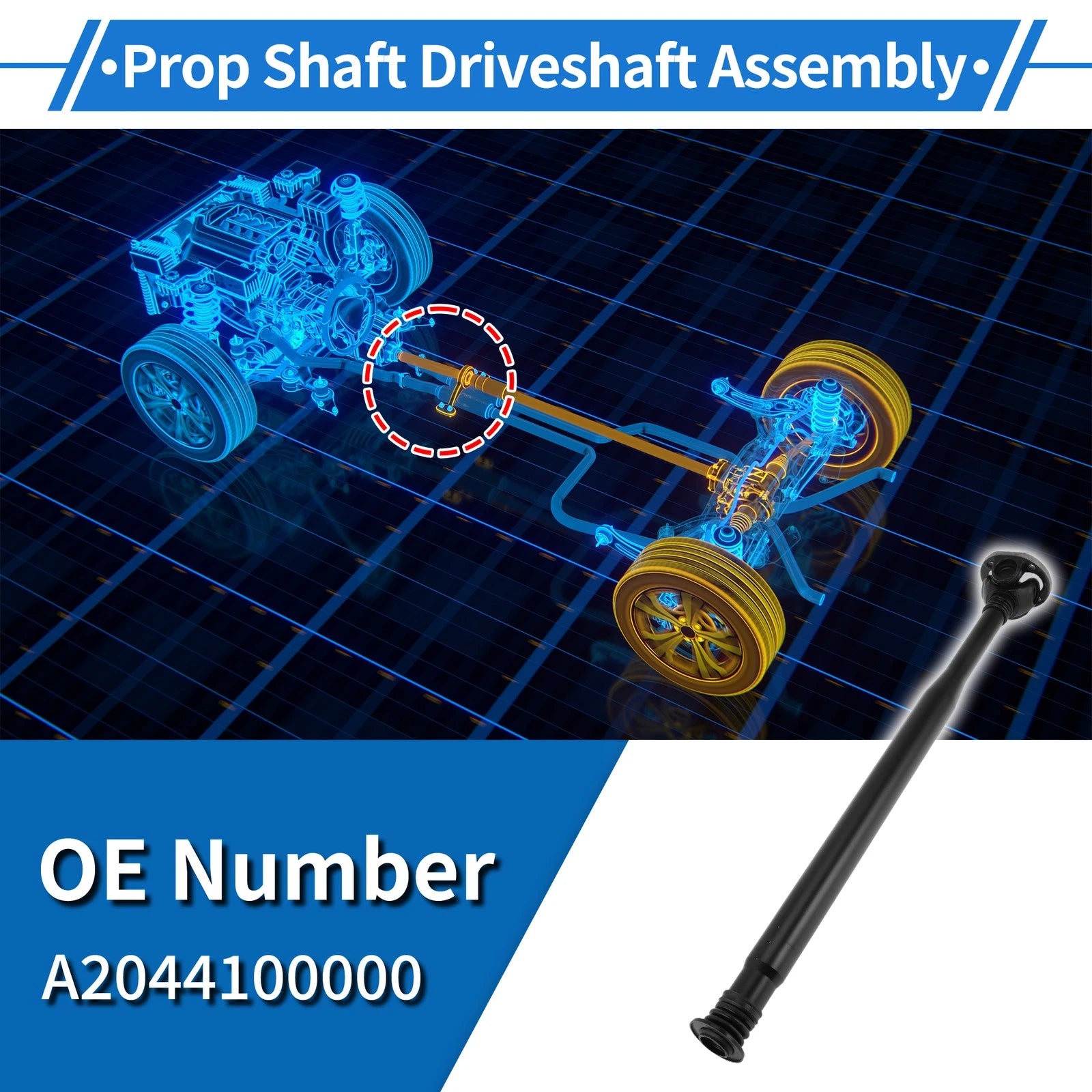 Front Drive Shaft Assembly for Mercedes-Benz C300 GL550 (2015–2016) No.A2044100000