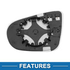 Heated Right Side Mirror Glass for Volkswagen Golf Mk6 (2009–2014)