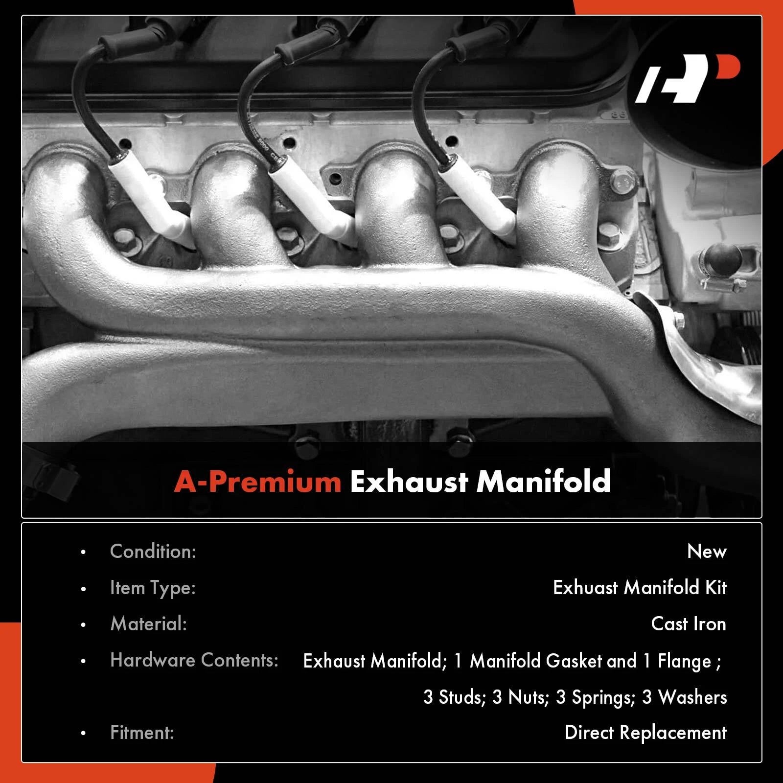 Exhaust Manifold with Gasket for Chevrolet R10 Suburban Blazer (1973–1991)