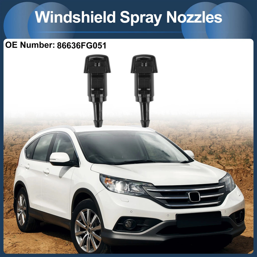Windshield Washer Nozzle Set with Gasket for Subaru (No. 86636FG051)