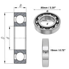 6209 Deep Groove Ball Bearing for Scooter Skateboard Wheel (P0 45x85x19mm)