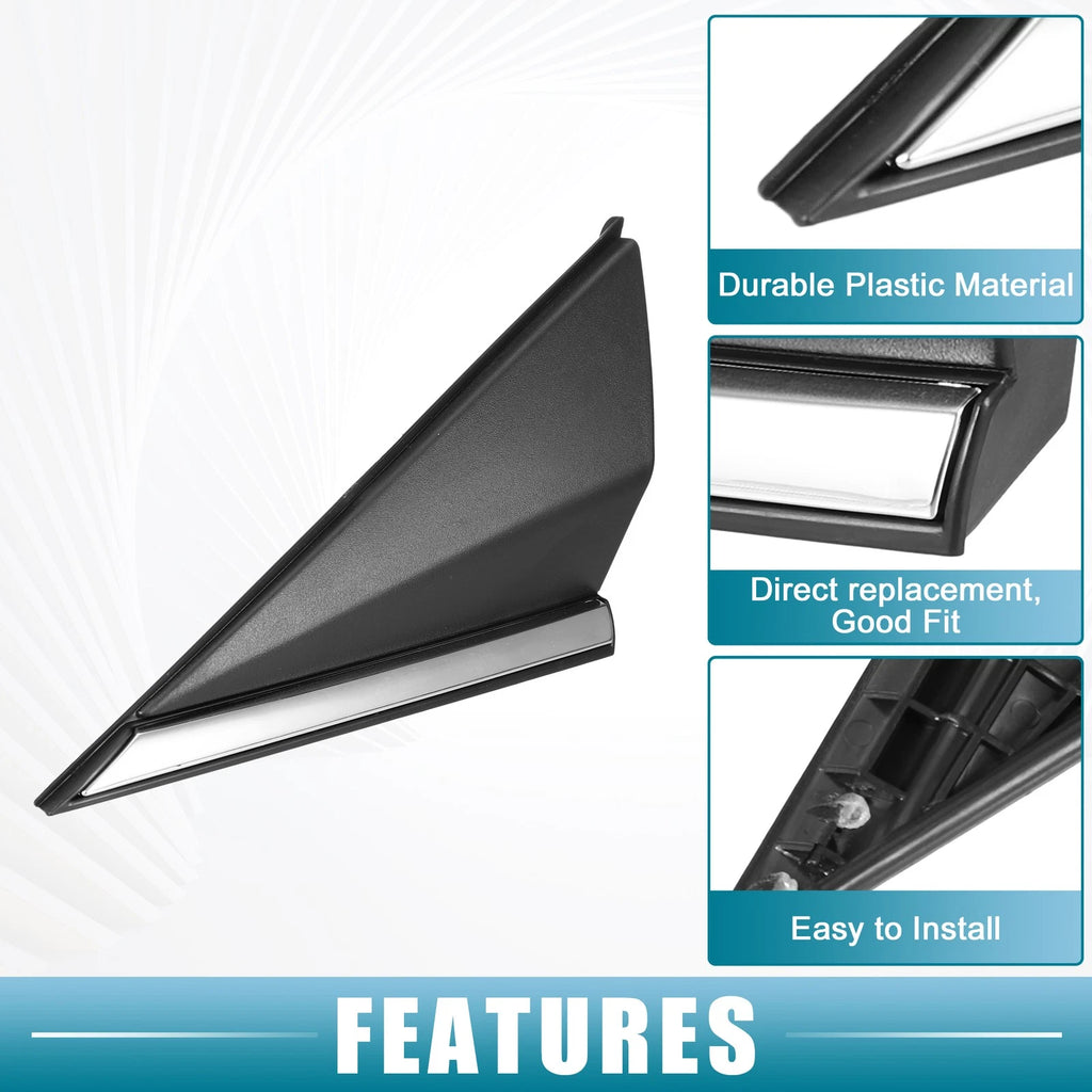 1 Pair Front Mirror Corner Fender Triangle Cover No. 861903X000 for Hyundai 