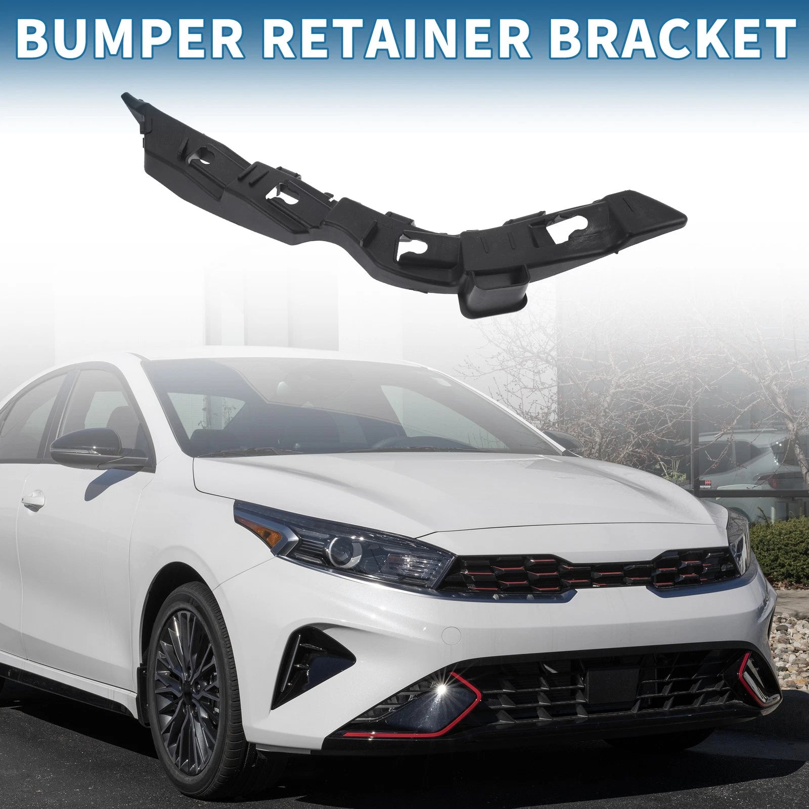 Right Rear Bumper Retainer Bracket No. 86614A7500 for Kia Forte5 (2014–2018)