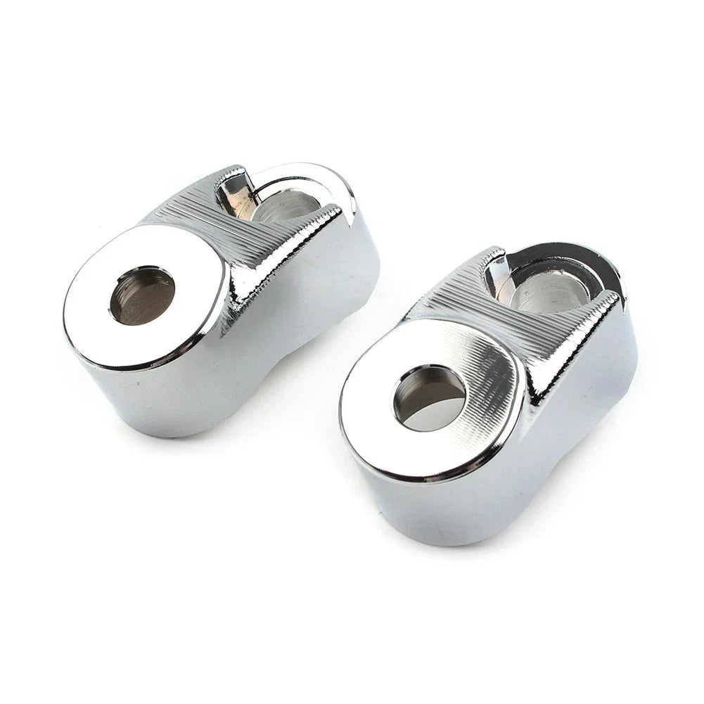 39mm 49mm Chrome Short Front Turn Signal Mounts for Harley Sportster FXR
