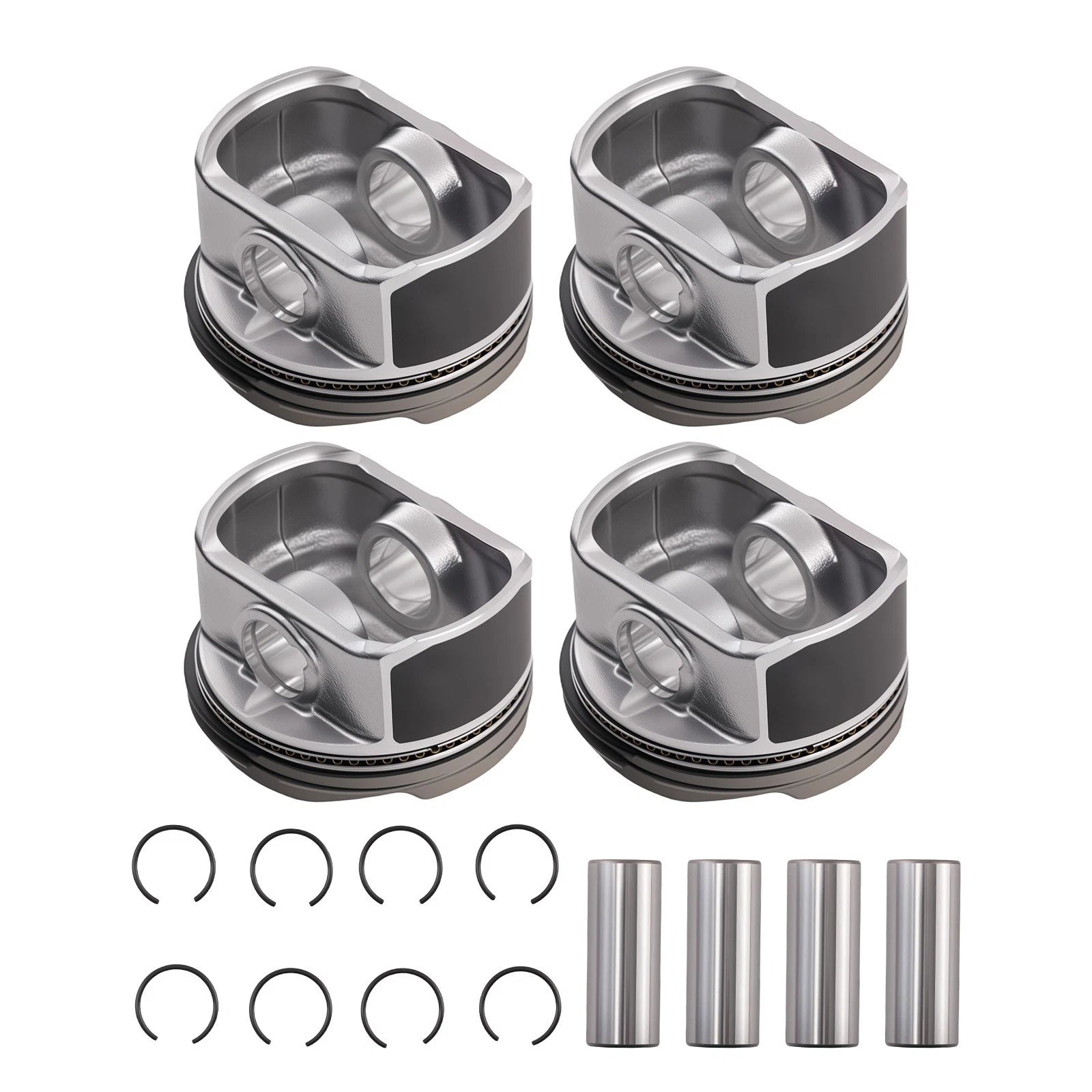 Set of 4 Engine Pistons for Toyota Celica MR2 Corolla Matrix 1.8L 1ZZFE (1998–2008)