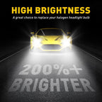 2X LED Headlight Bulbs for H4 9003 (High Low Beam)