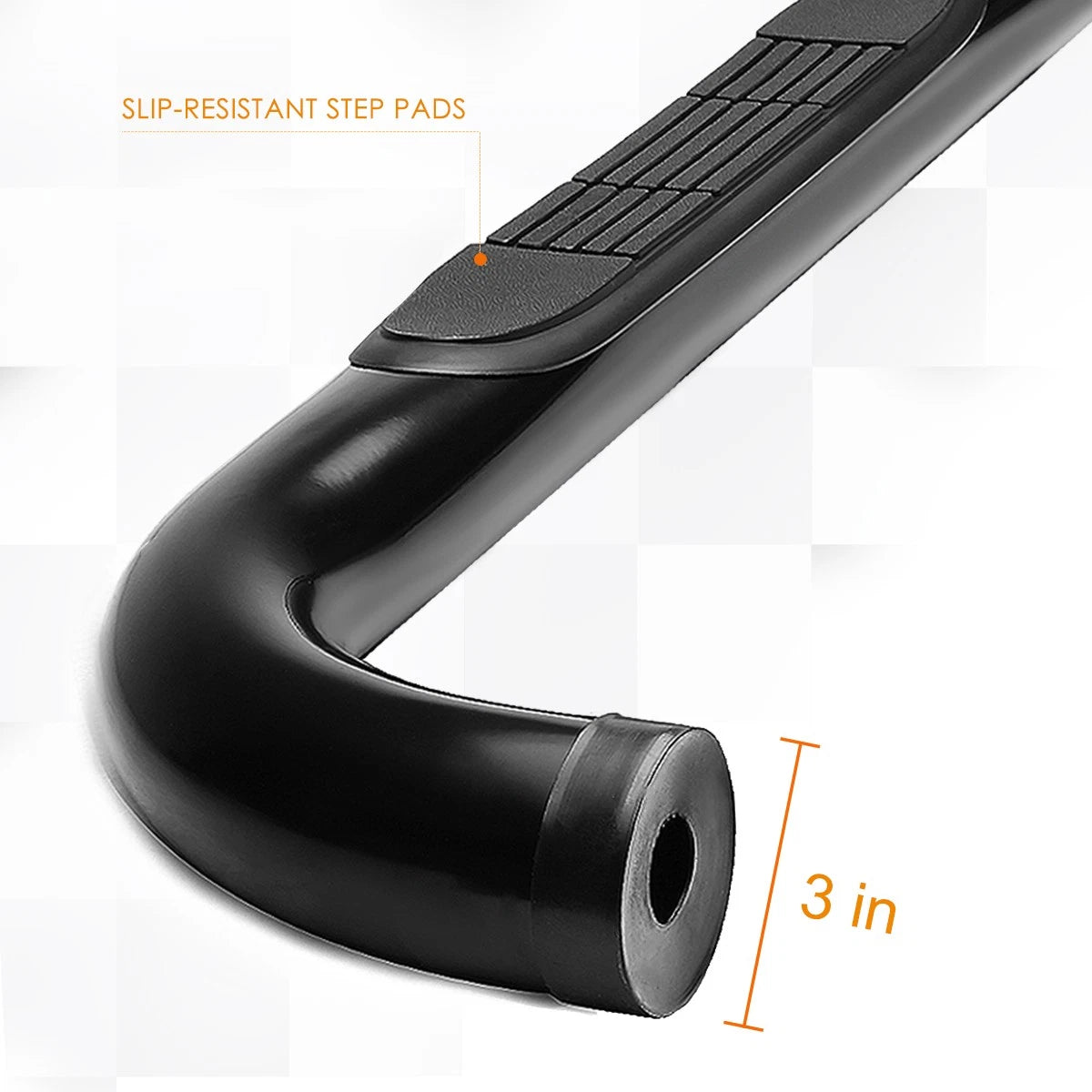 3" Side Step Nerf Bar Running Board for Silverado/Sierra Ext Cab (1999–2019)
